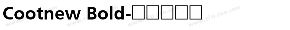 Cootnew Bold字体转换
